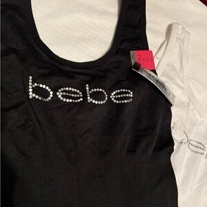 Bebe Combo Black /White tank tops M